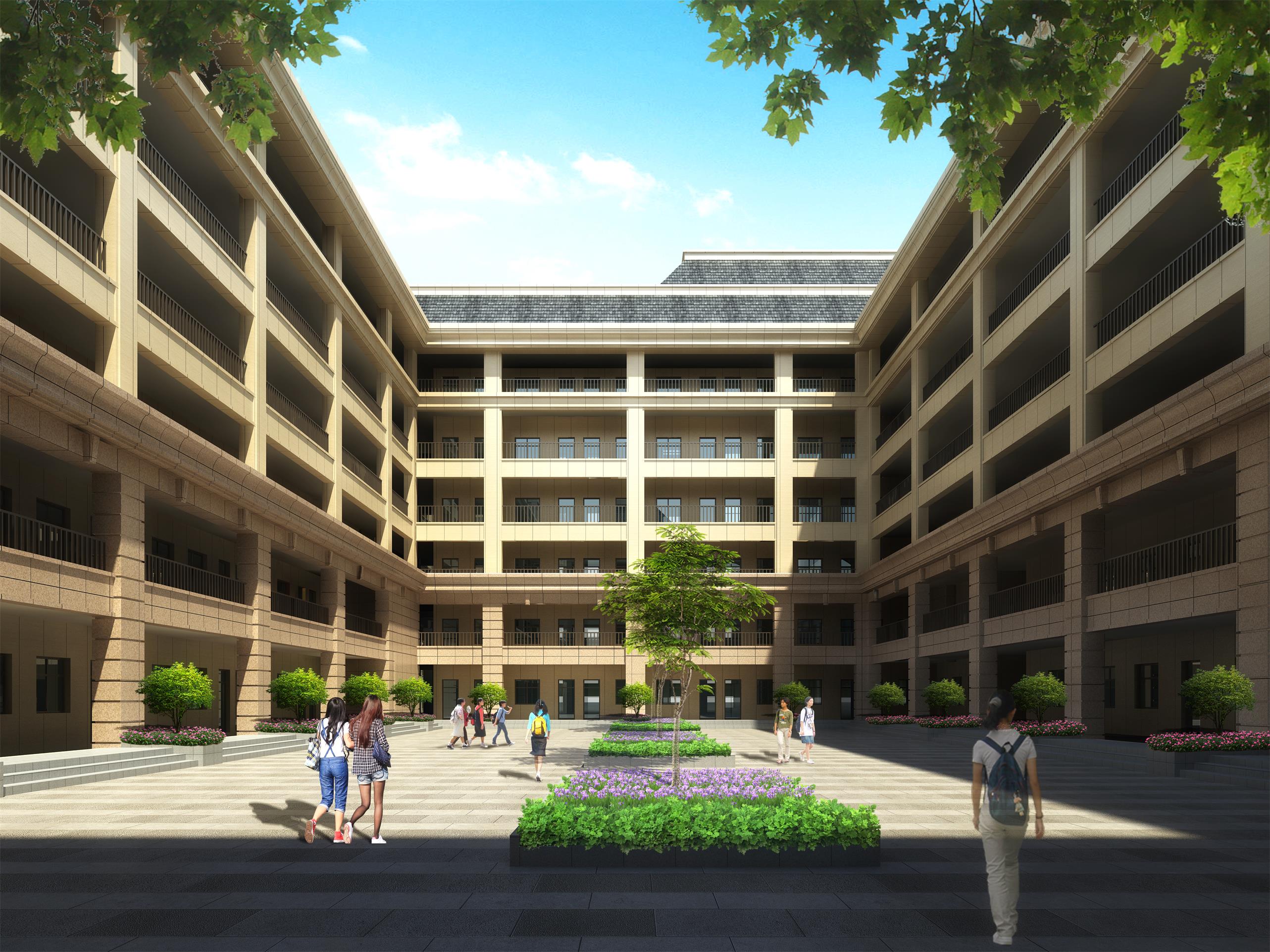 郑州市金水区鸿兴路中学教学楼建设工程(图4)